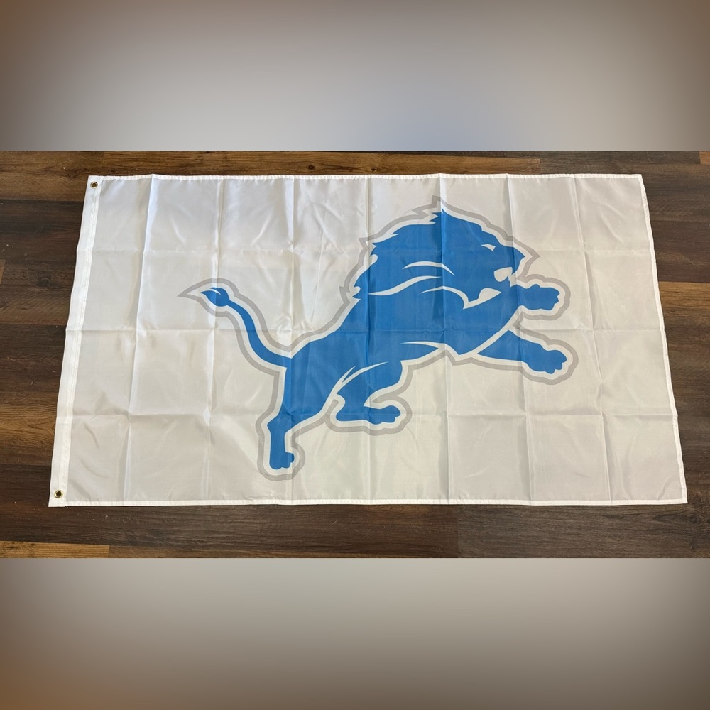 Detroit Lions flag 3 x 5 ft indoor outdoor Banner Football Double Sided New